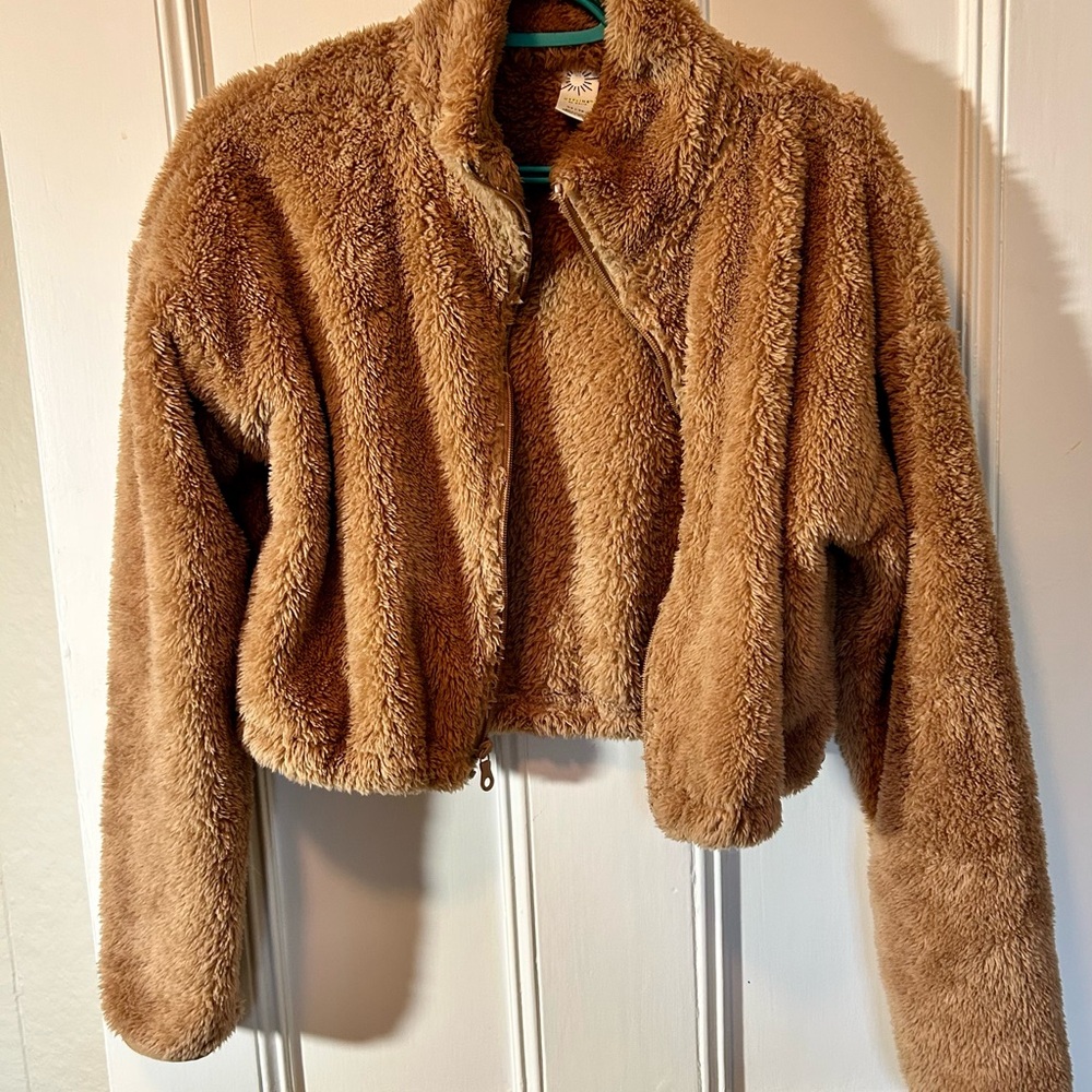 Aerie Warm Brown Teddy Jacket